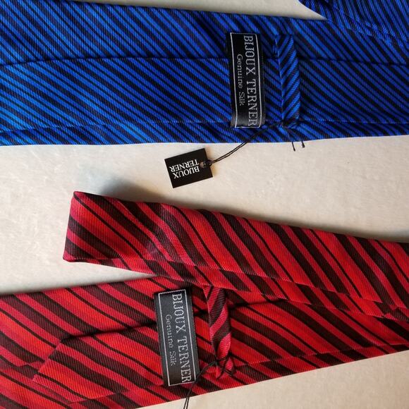 2 - NWT BIJOUX TERNER GENUINE SILK TIE - TIES - Picture 4 of 5
